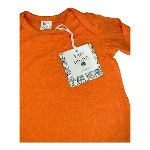 NWT - Kate Quinn Orange Bamboo Bodysuit - Size 6-12m - Picture 2 of 3